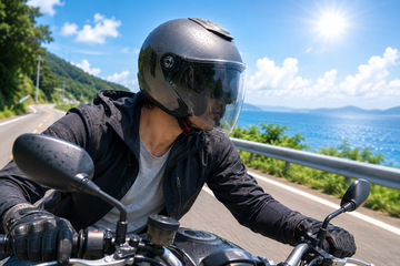 夏のバイクはヘルメットが暑い！少しでも快適にツーリングを楽しむための選び方と暑さ対策