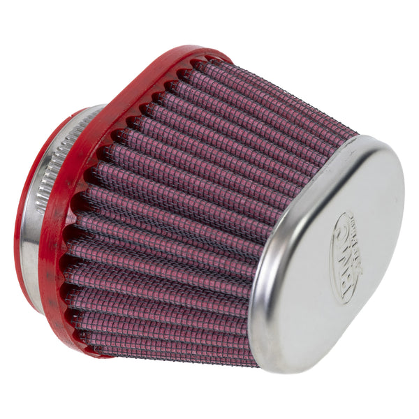 キャブレター用 コニカルエアフィルター FBPF50-70R | シングルエア メタルトップ Φ50 フィルター長71mm 右4mmオフセット