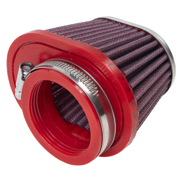 キャブレター用 コニカルエアフィルター FBPF50-70R | シングルエア メタルトップ Φ50 フィルター長71mm 右4mmオフセット