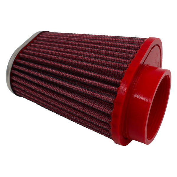 キャブレター用 コニカルエアフィルター FBPF55-120L | シングルエア メタルトップ Φ55 フィルター長120mm 左4mmオフセット