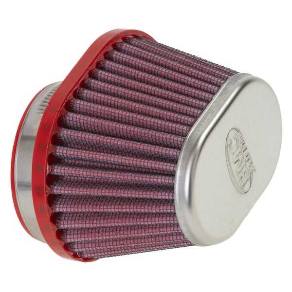 キャブレター用 コニカルエアフィルター FBPF55-70R | シングルエア メタルトップ Φ55 フィルター長71mm 右4mmオフセット