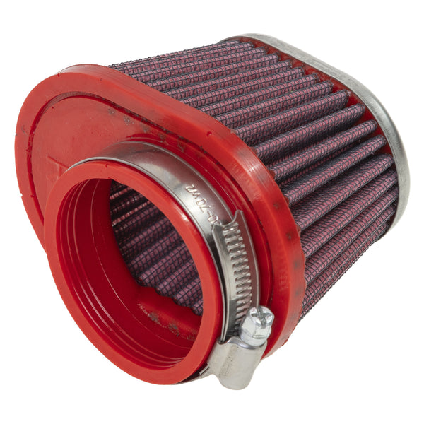 キャブレター用 コニカルエアフィルター FBPF55-70R | シングルエア メタルトップ Φ55 フィルター長71mm 右4mmオフセット